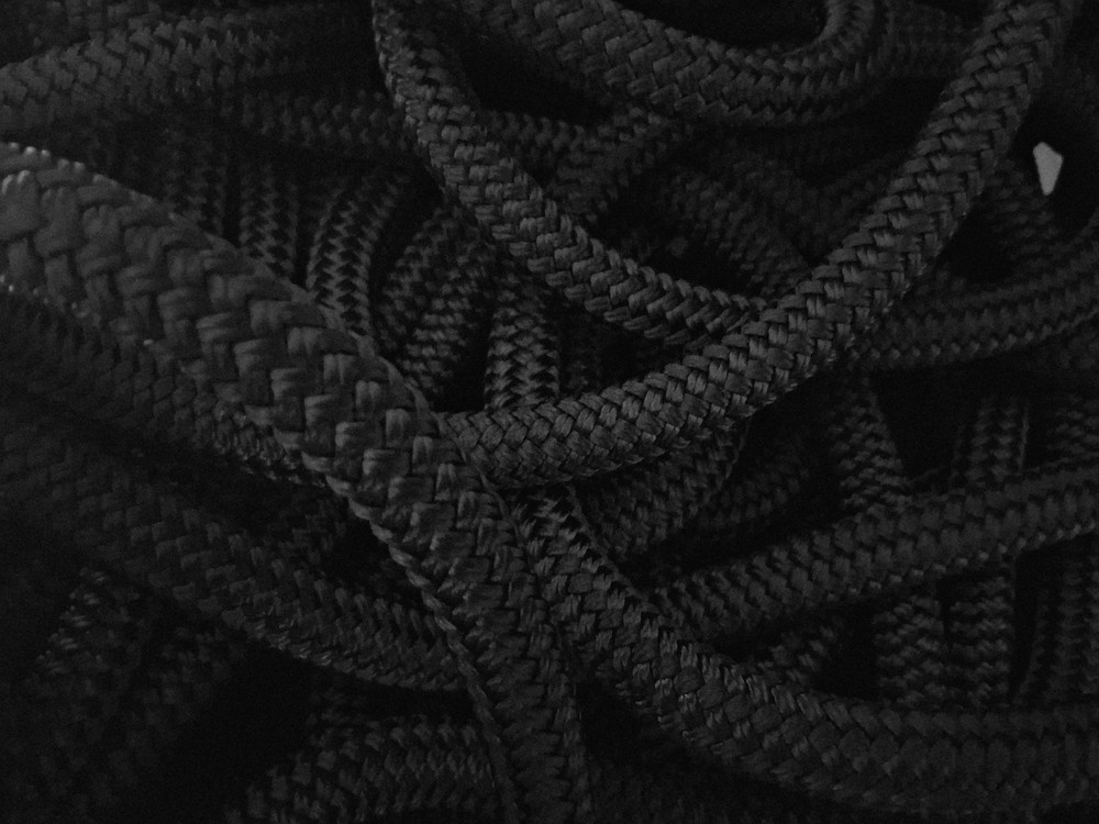 5/8 x 35 ft. Double Braid-Yacht Braid Polyester Rope. Black