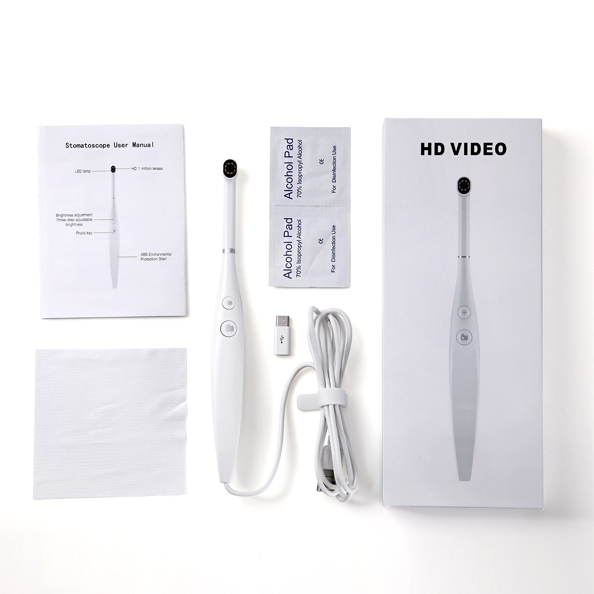 Cámara dental USB intraoral Imágenes digitales Endoscopio intra oral 8 Cámara HD