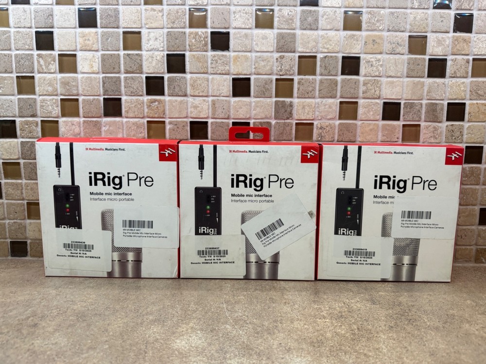 IK Multimedia iRig Pre Microphone Interface (For iPhone, iPod Touch, iPad)