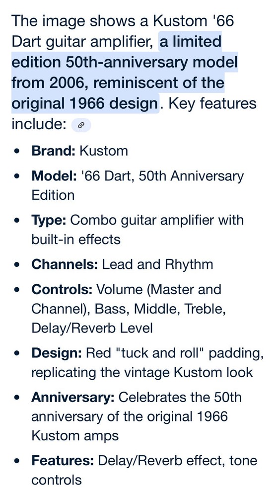 kustom 66 dart