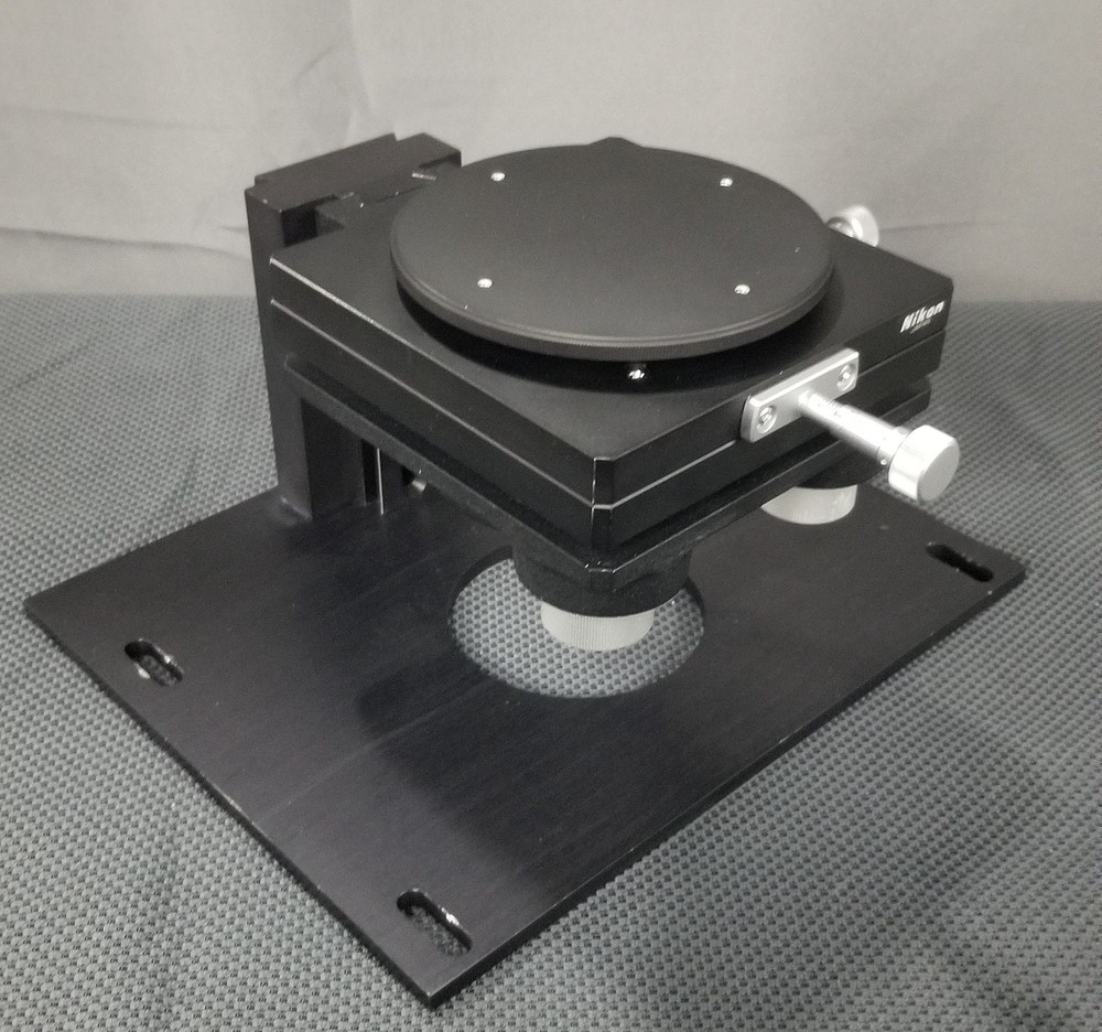 Nikon Interferometry Stage IF Tilting Rotating XY w/ Toolmaker Microscope Mount