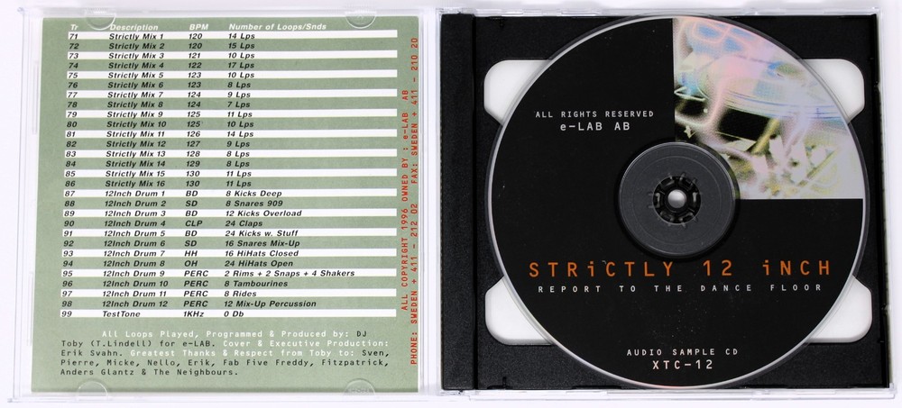 E-Lab Strictly Twelve Inch Sample/Sound Library/Sampling Double CD