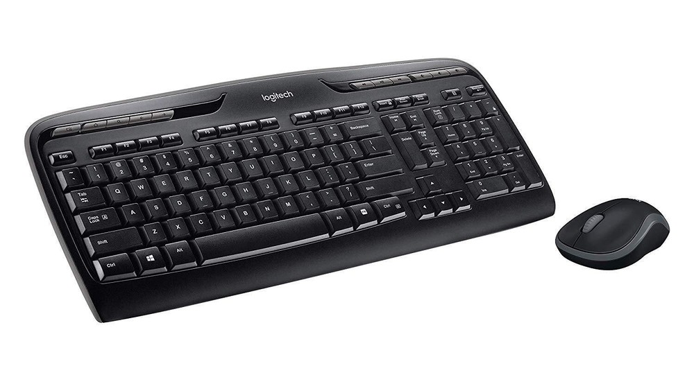 Logitech K330 Wireless Desktop MK320 Keyboard With Wireless Mouse Combo — E...