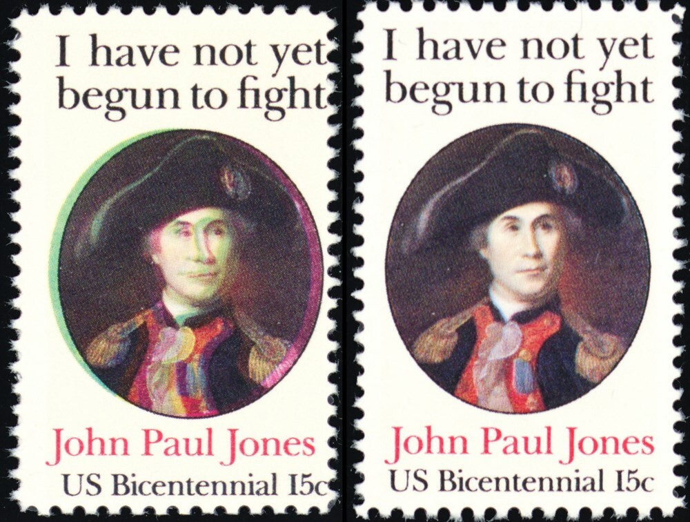 1789, Dramatic Color Shift Error With Normal Stamp Mint NH - Stuart Katz