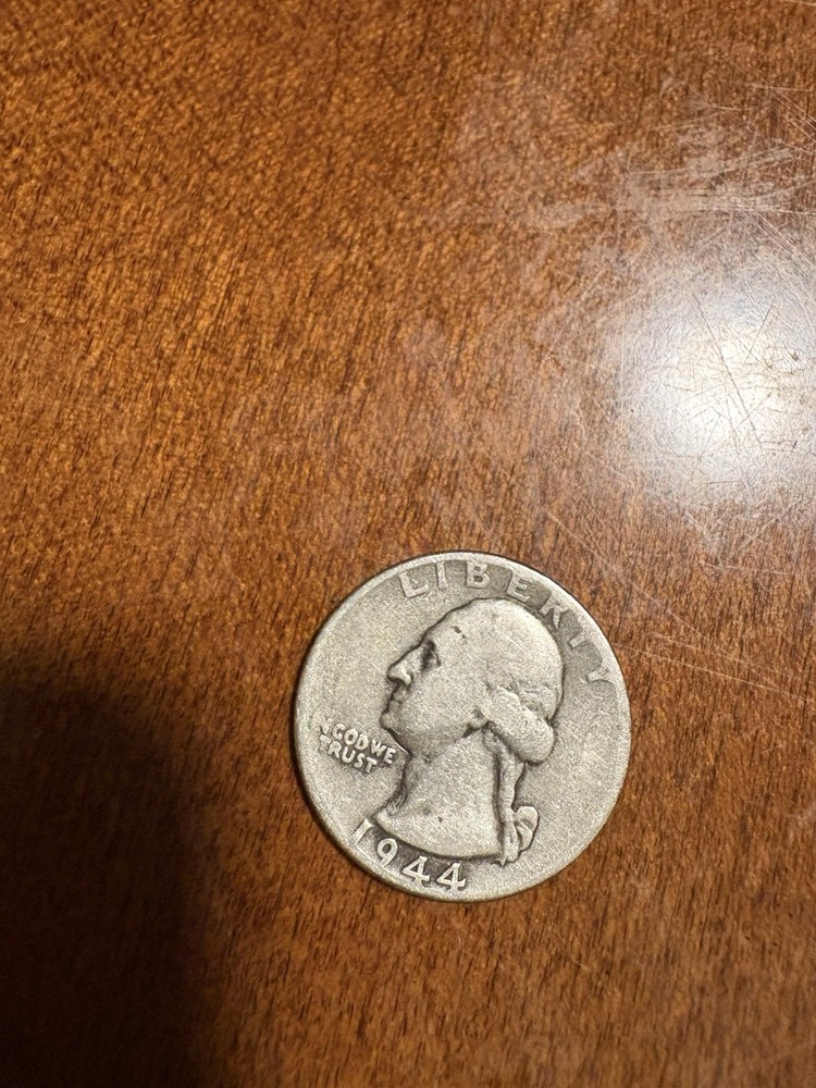 1944 No Mint Mark Washington Silver Quarter