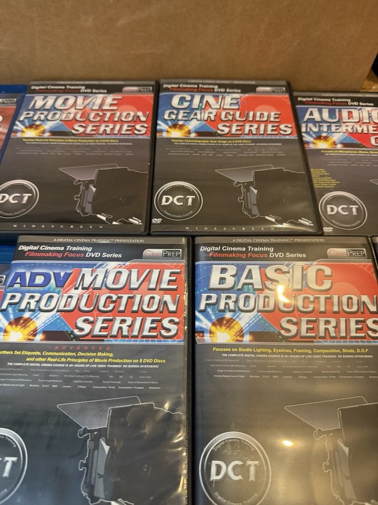 Digital Cinema Training DVD SET LOT Courses From Basic Production To Composit