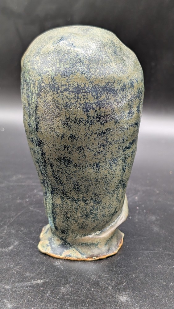 Handmade Studio Pottery Glazed Ceramic Expressive Face Sculpture - "Lars"