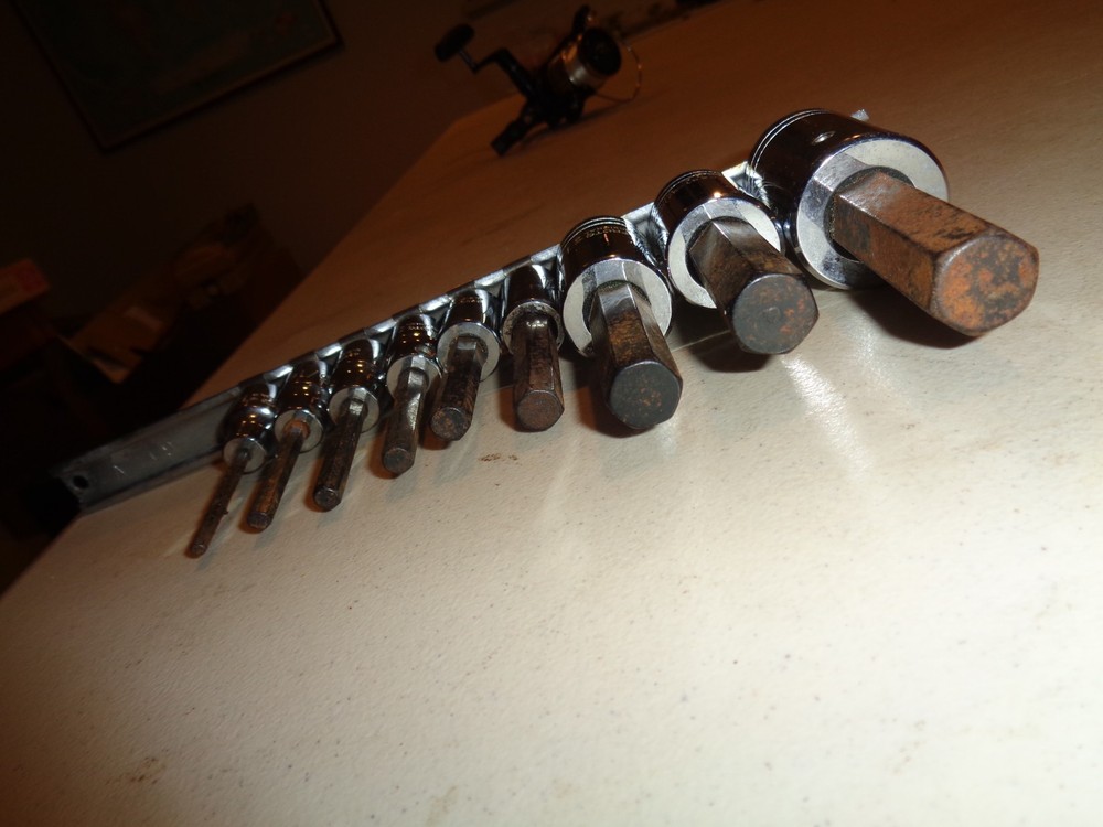 Proto Professional Tools- 9 pc. SAE Allen Socket Set With 1/8"-5/8"