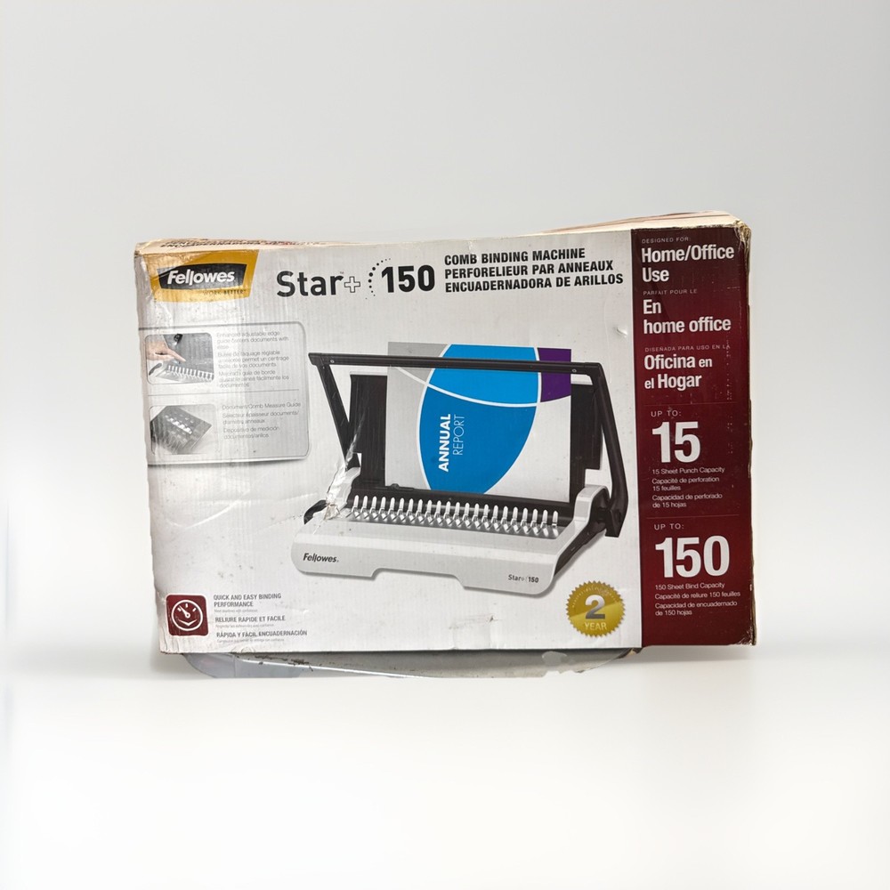 Fellowes Binding Machine Star+ Plus 150 Comb Binding Machine (US)