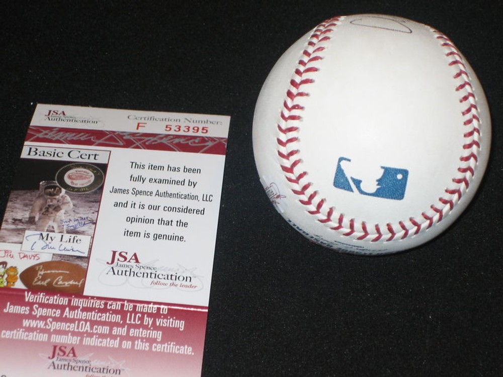 CLIFF PENNINGTON AUTOGRAPH SIGNED OML BASEBALL JSA COA