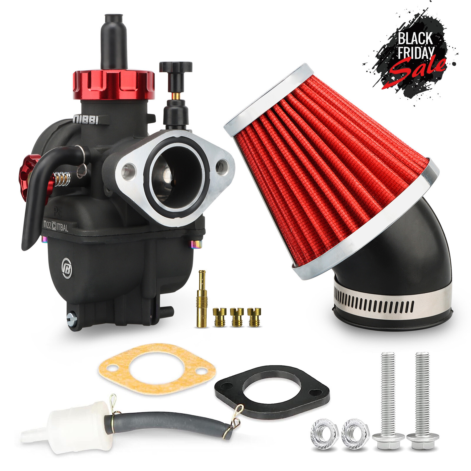 NIBBI Racing PE 22mm Flange Carburetor For 110cc 125cc 140cc Lifan YX Apollo SSR