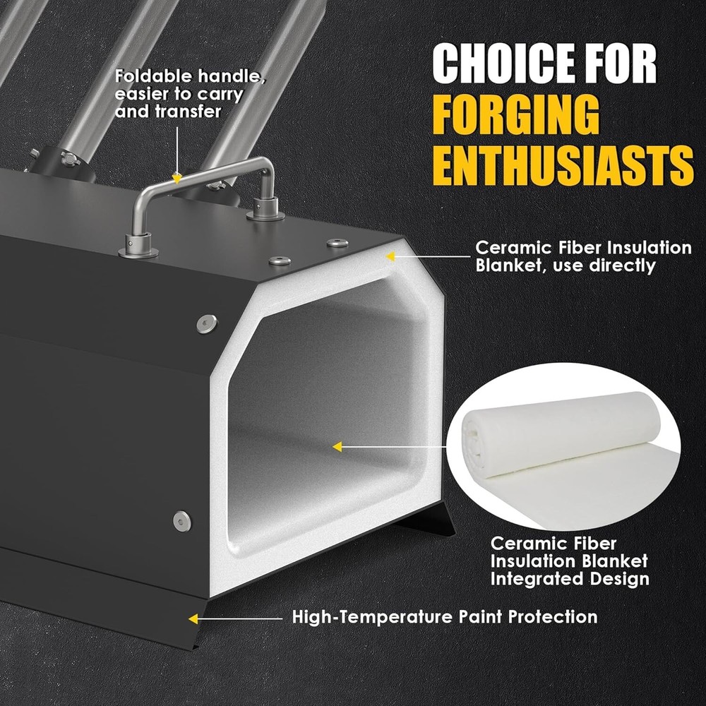 Four Burner Propane Forge for Home＆Professional, Gas Forge-Efficient Heating