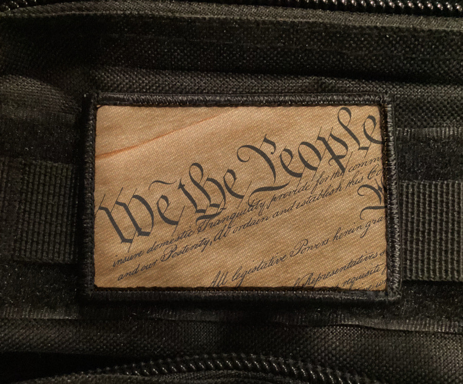 US Constitution We the People Patch Morale Army Tactical Hook [sub]