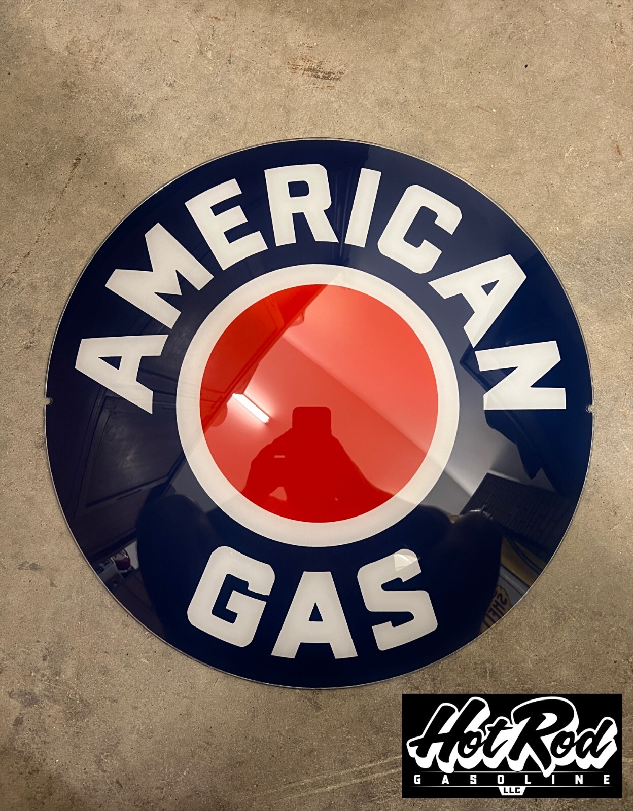 AMERICAN GAS Reproduction 13.5" Gas Pump Globe Face / Lens