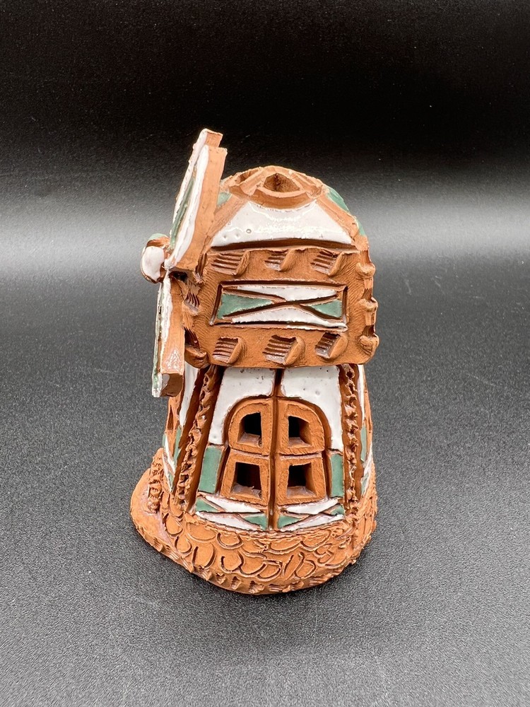 Hand Made Red Clay Windmill Incense Holder