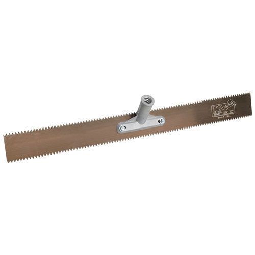 Kraft Tool Double Notch Floor Coating Rake 24" x 3/8" V-Notch