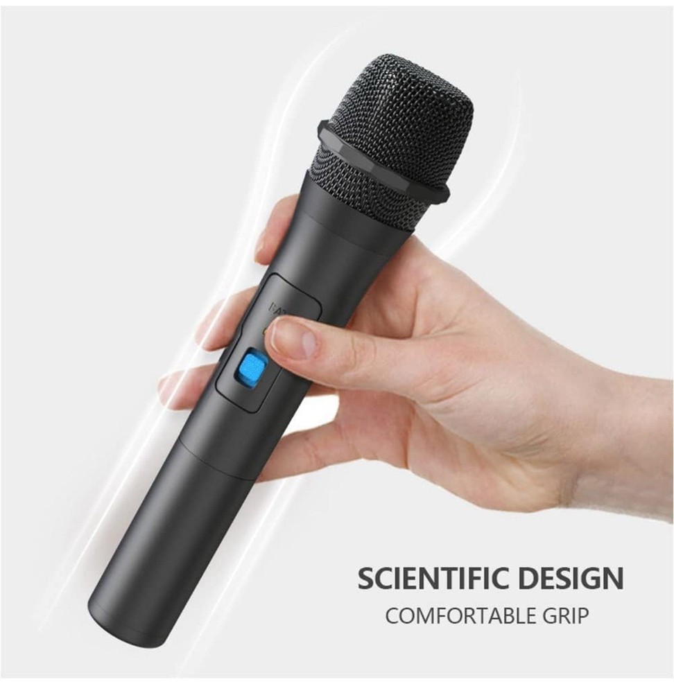 VOVIGGOL VHF Wireless microphone, Universal Handheld Karaoke Mic Speaker