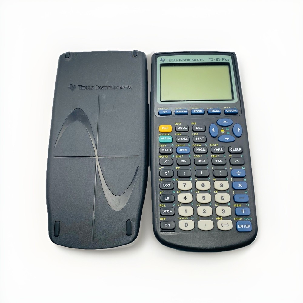 Graphing Calculator With Cover, Texas Instruments TI-83 Plus, Tested