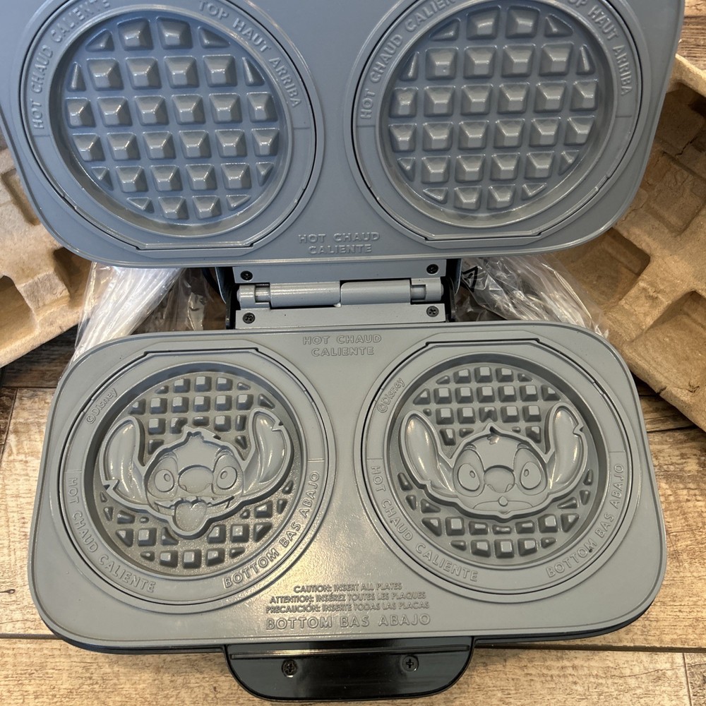 Disney Dash Stitch MultiMaker Double Waffle Maker System Stitch New