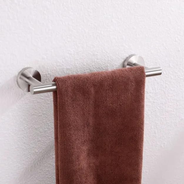 6 Peice Bathroom Hardware Accessories Set Towel Bar Set Stainless steel Silver