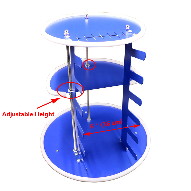 Screen Printing Squeegee Rotary Rack Ink Bottle Squeegee Storage Shelf Holder