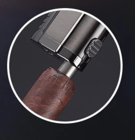 Triple Jet Torch Flame Lighter Refillable Butane Torch Cigar Lighter Multi Color