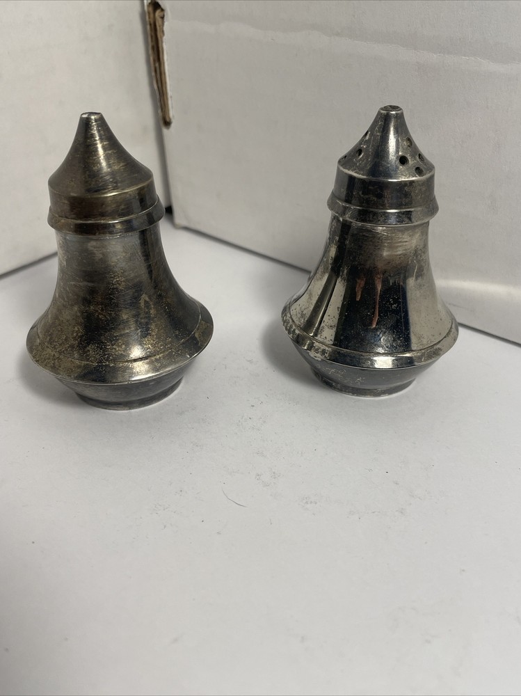 Vintage Leonard Silver Plated Condiment Set 5 Piece Lot