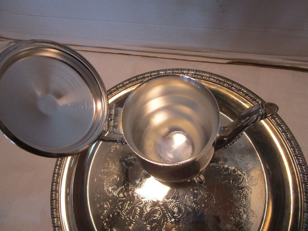 Vintage Godinger Silver Plated 4-Piece Tea serving set 1980’s
