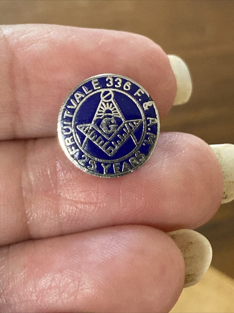 Vtg Masonic/Freemason - Jacket Hat/Lapel Pin - Square & Compass Post Style