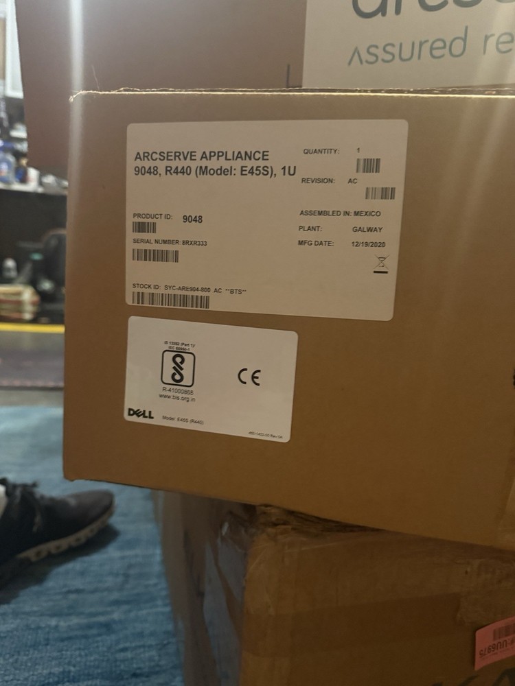 Arcserve Appliance 9048 R440Model E45S