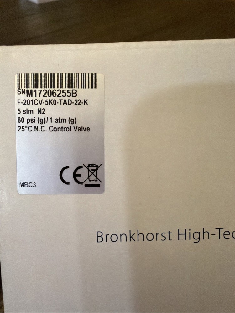 Bronkhorst Mass Flow Controller - 5 slm - Kalrez seals