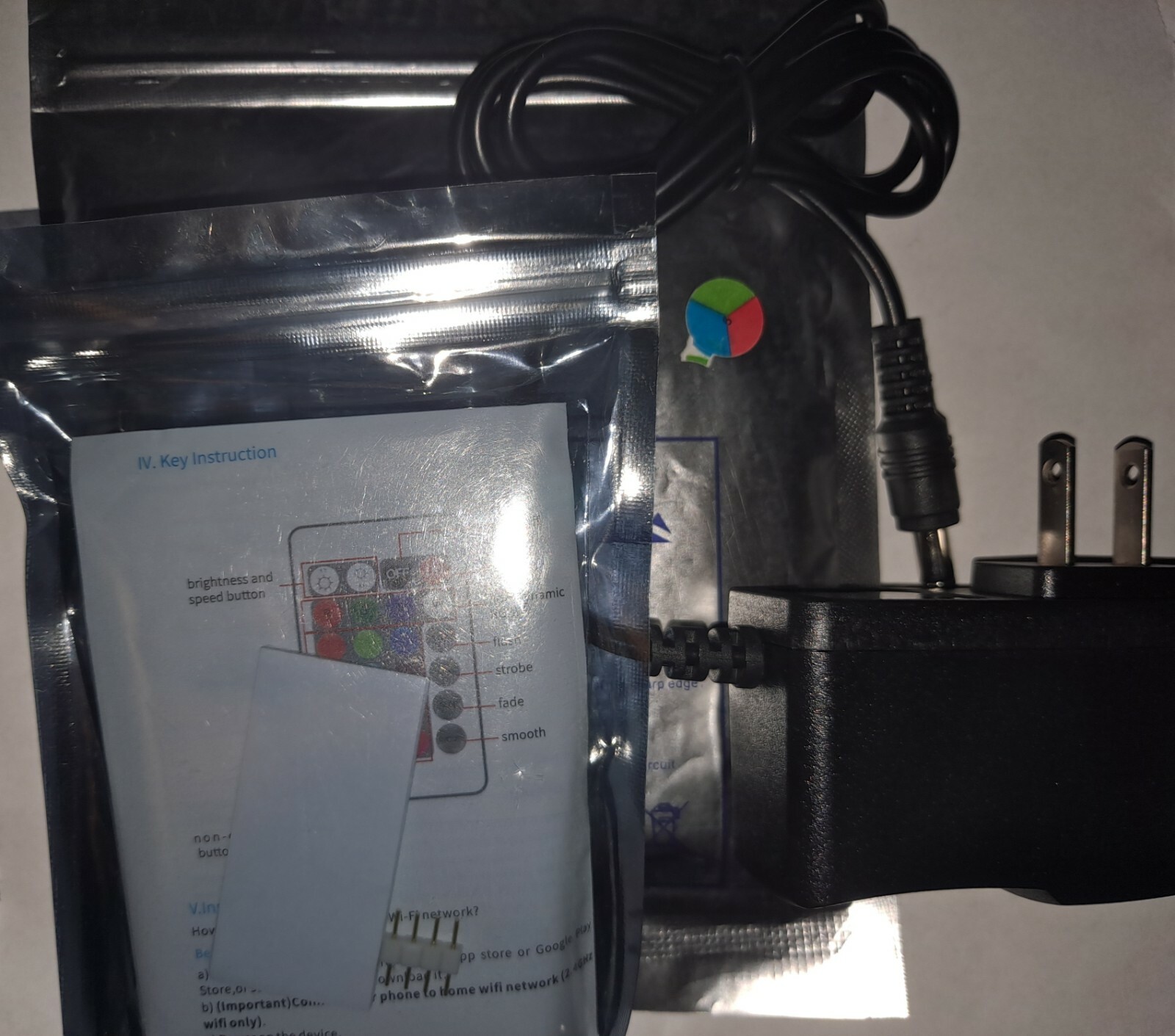 LED RGB 5050 SMD Flexible Light Strips 16.4ft. (5M) WIFI with Remote Controller