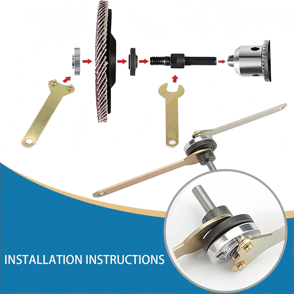 Electric Drill Conversion Rod Kit for Angle Grinder with Accessories