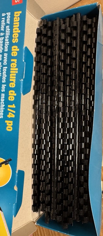 Large Lot Of Binding Material- Plastic Binding Combs, Covers Various Sizes