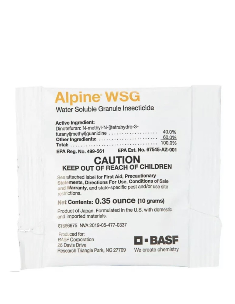 2 Packets Alpine WSG Water Soluble Granule Insecticide Kill Ant roach ~ 20 Gram