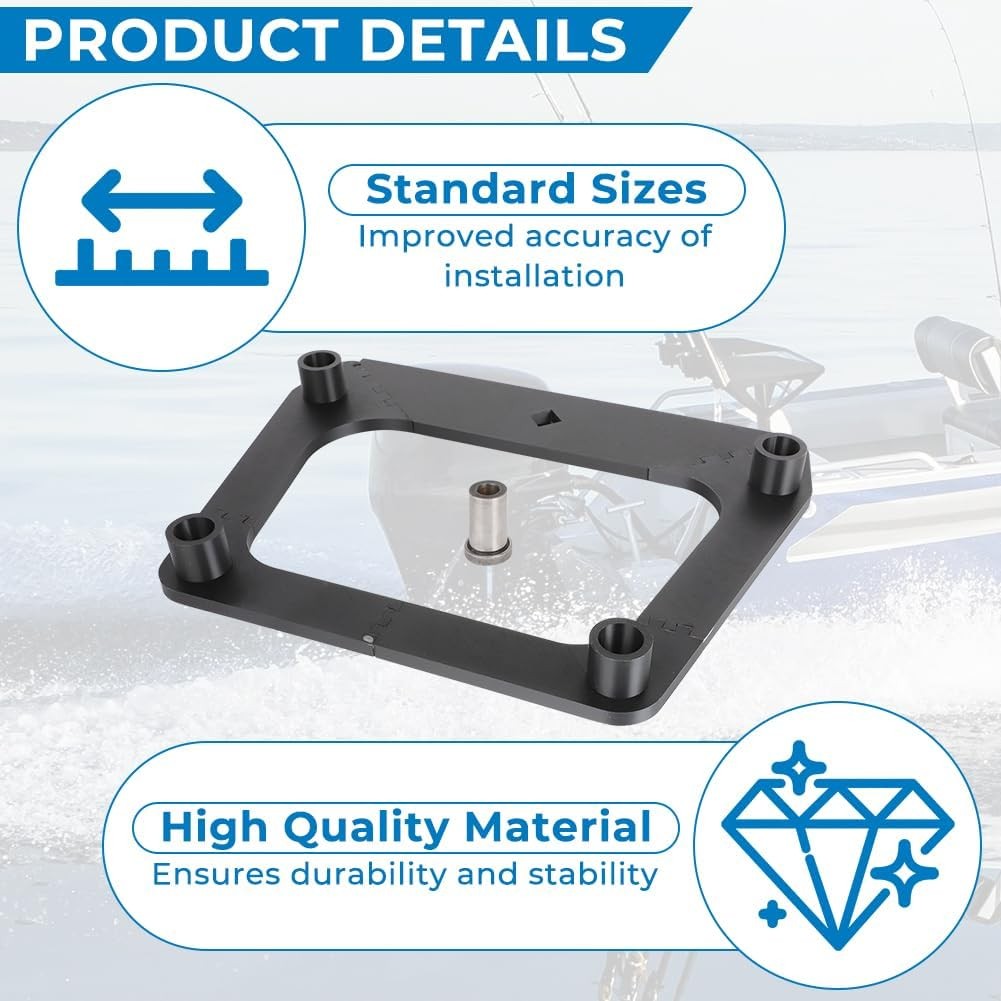 Fit BIA Outboard Boat Motor Engine Mounting Drilling Template 1/2" Drill Bushing