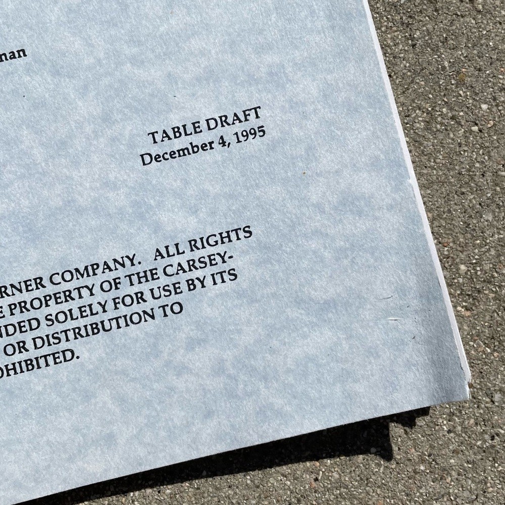 CYBILL 1995 TV Series SET Production Used Scripts Table Final Revised Drafts