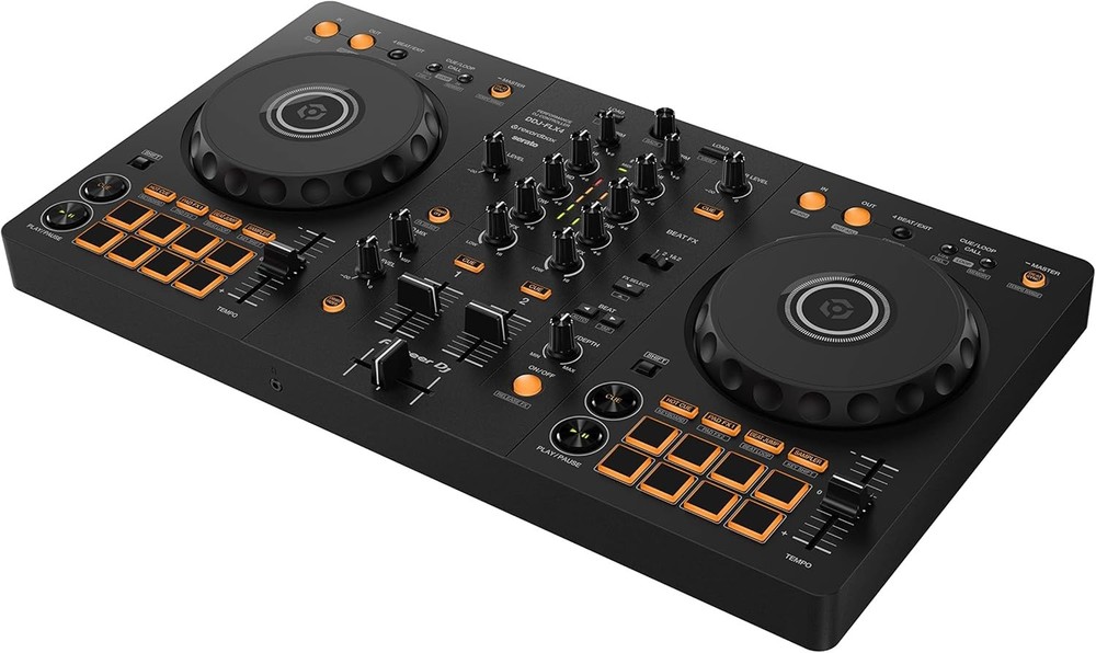 2-Channel DDJ- Controller - Mix Your Tracks with Professional Ease in Graphite
