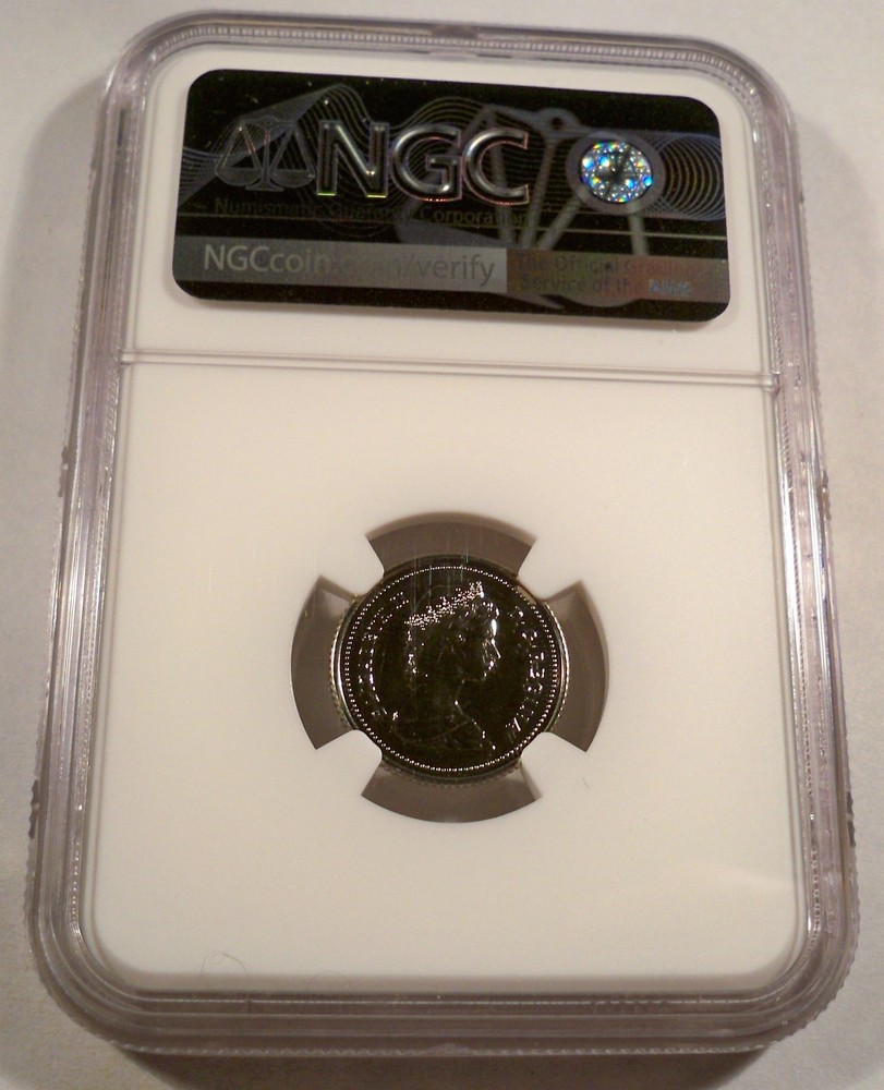 1987 NGC MS68 CANADA DIME BLUENOSE UNCIRCULATED MINT SET 10c MS 68