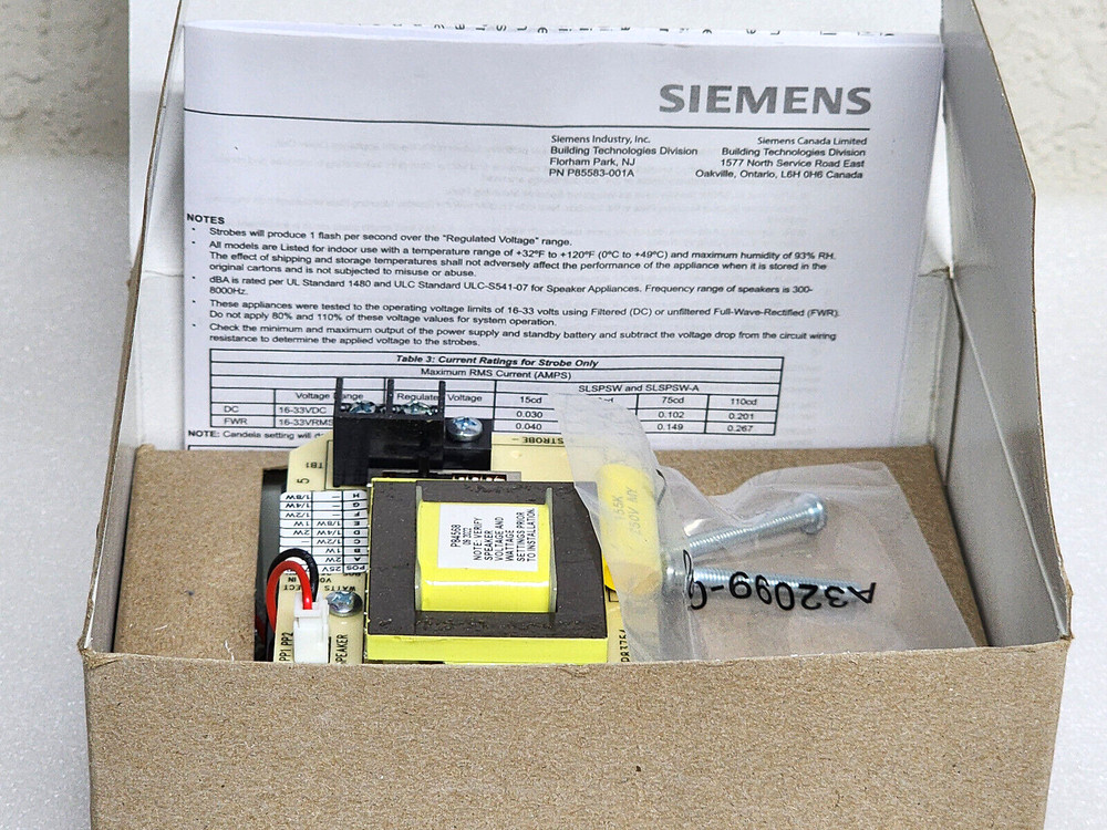 SIEMENS SLSPWW-N - Speaker Wall Mount White