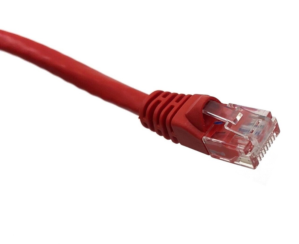 7FT CAT6 Ethernet Patch Cable Red  RJ45 550Mhz UTP 2M