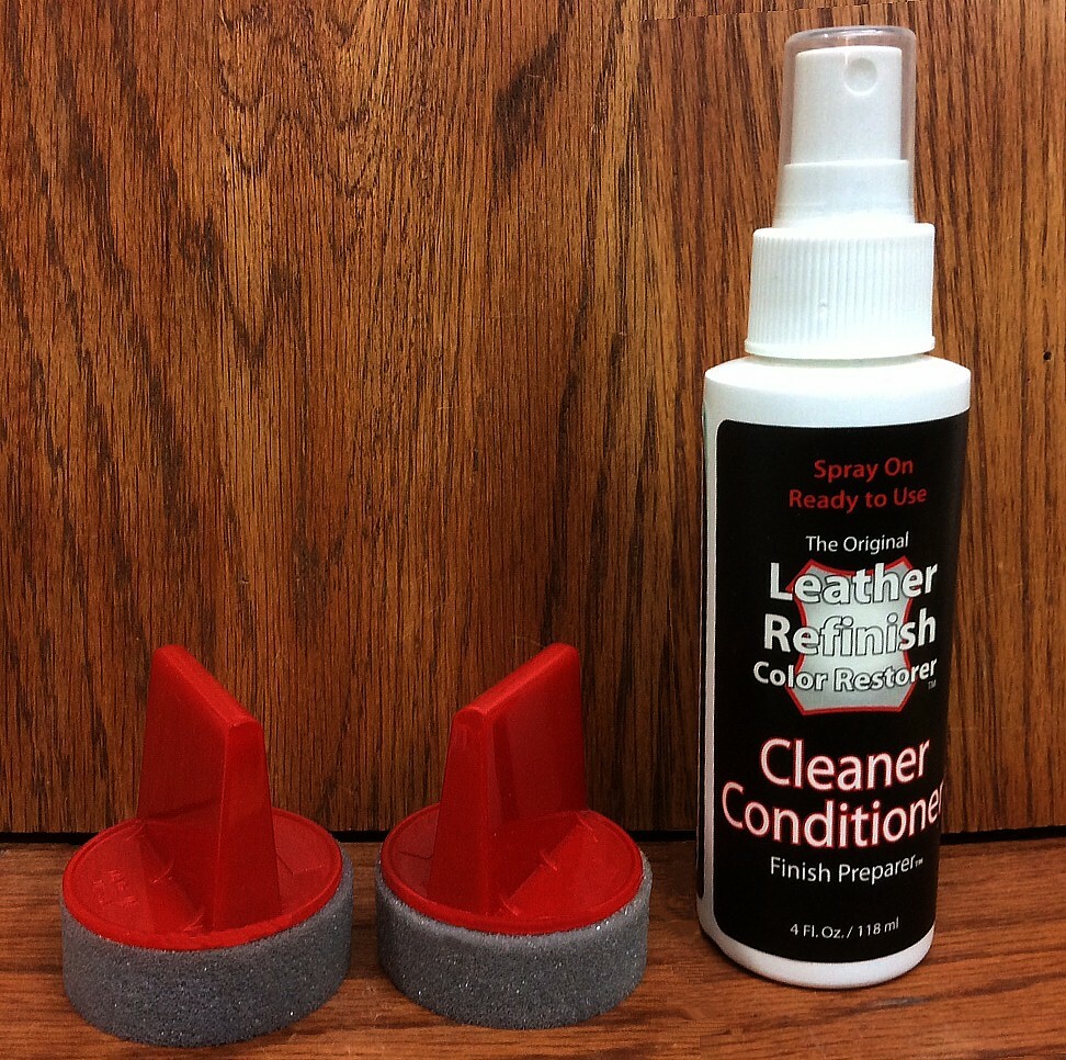 4oz Spray Pre-Mixed ~ leather Finish Cleaner / Prep ~ 2 Sponges  ~ Bend it ON