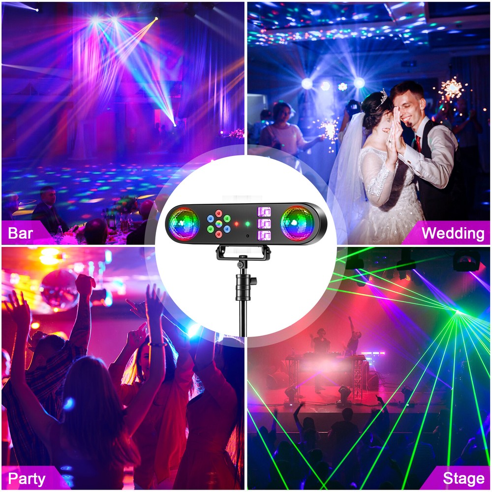Multi Function Lighting Stand System with LED Laser Strobe UV for Bar Party