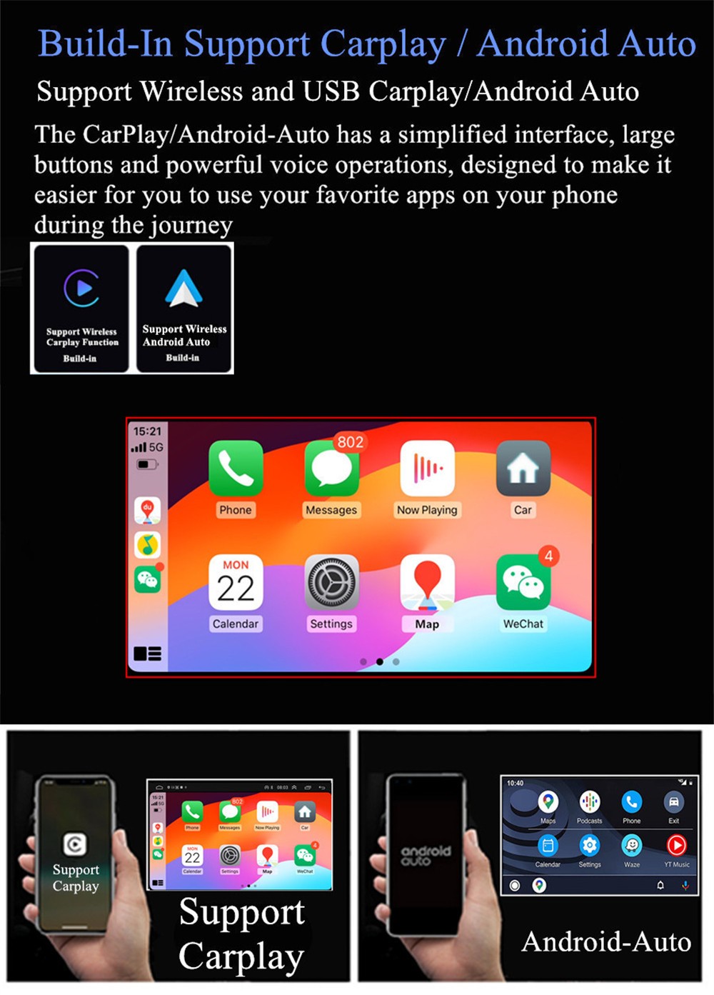 Touch Screen Car MP5 Player Mirror Link SWC USB Fit For 2006-2010 Dodge Caliber