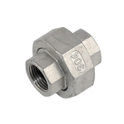 1/2"-2" 1.5" NPT Female threaded Union Coupling Pipe Fitting stainless steel 304