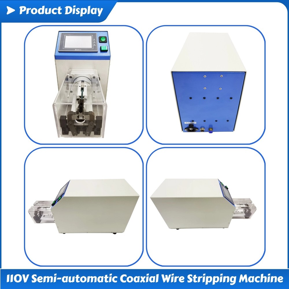 110V Rotary Stripping Machine Semi-automatic Coaxial Wire Stripping Machine