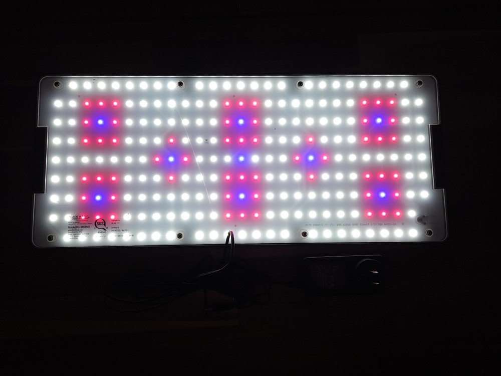 Black Magic Performance Hydroponics 45W LED Grow Light With Power