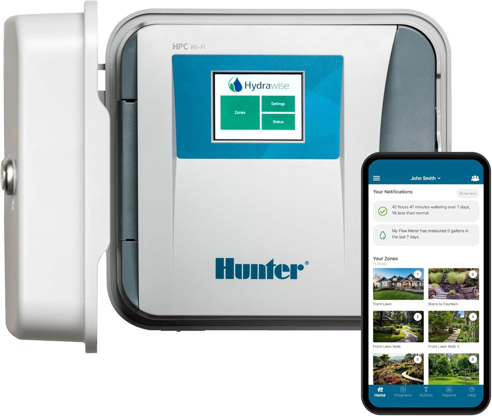 Hunter HPC400 Hydrawise WiFi Controller: Weather-Based, App-Controlled, 4-32 Zon