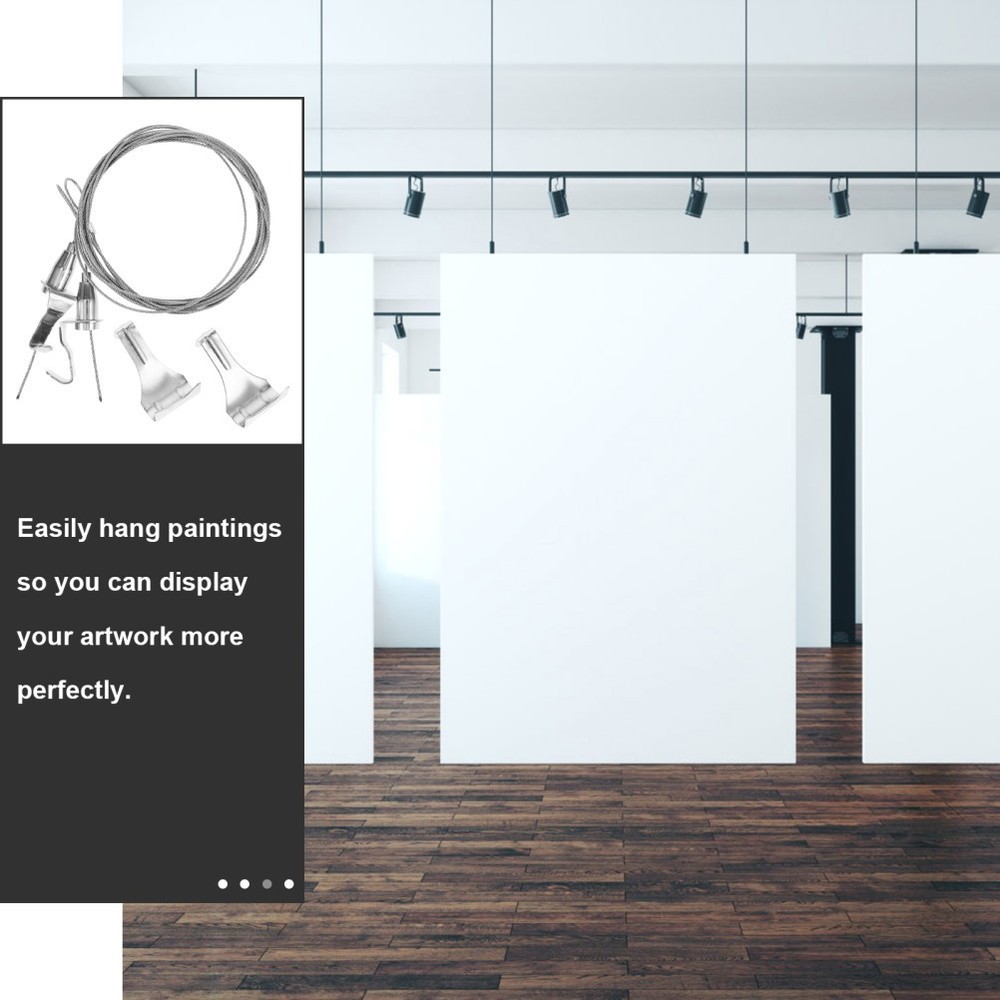 Picture Rail Hooks Adjustable Hanger Mirror Frame Hanging Tool Heavy Kit