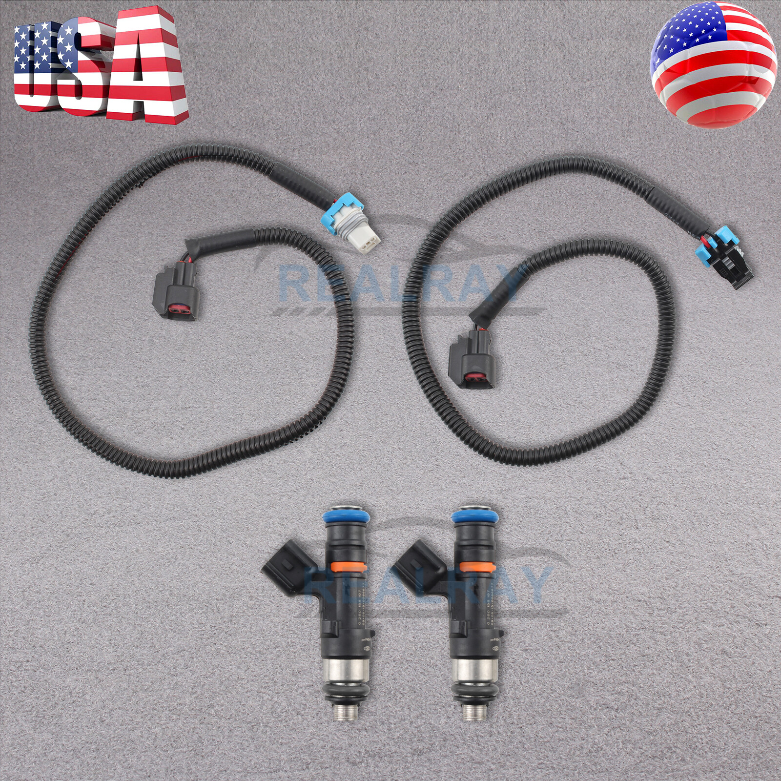 2 Pairs Fuel Injectors For Polaris Ranger 800 XP 800 4X4 2012-13 1204318 1204319